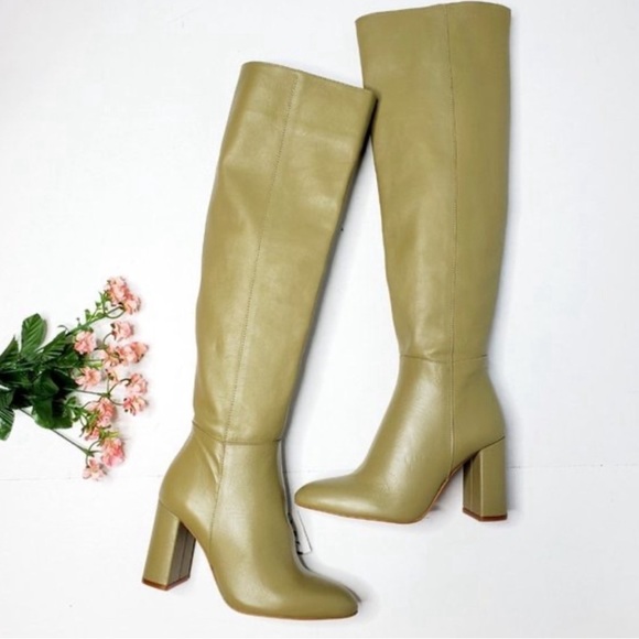 🍃Zara Viral Knee High Block Heel Boots - Picture 2 of 9